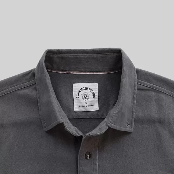 Dubinik® Denim Shirt Men Mens Denim Shirts Long Sleeve Mens Denim Button Down Shirt Cotton Regular Fit Casual Work Shirts