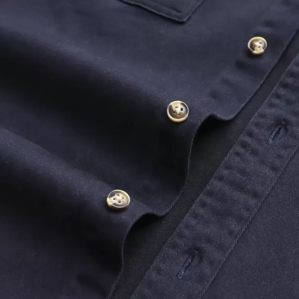Dubinik® Denim Shirt Men Mens Denim Shirts Long Sleeve Mens Denim Button Down Shirt Cotton Regular Fit Casual Work Shirts