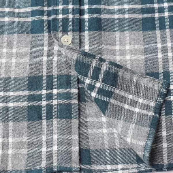 Dubinik® Flannel Shirt for Men Casual Button Down Work Soft All Cotton Lightweight Flannel Mens Plaid Shirts Long Sleeve