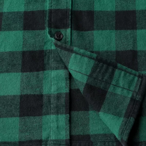 Dubinik® Flannel Shirt for Men Casual Button Down Work Soft All Cotton Lightweight Flannel Mens Plaid Shirts Long Sleeve