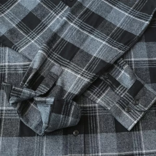 Dubinik® Flannel Shirt for Men Casual Button Down Work Soft All Cotton Lightweight Flannel Mens Plaid Shirts Long Sleeve