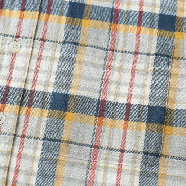 Dubinik® Flannel Shirt for Men Casual Button Down Work Soft All Cotton Lightweight Flannel Mens Plaid Shirts Long Sleeve