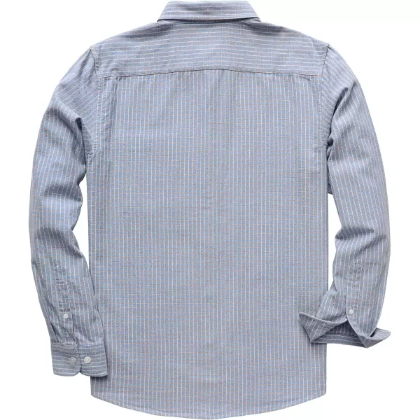 Dubinik® Flannel Shirt for Men Casual Button Down Work Soft All Cotton Lightweight Flannel Mens Plaid Shirts Long Sleeve