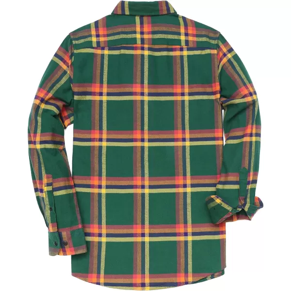 Dubinik® Flannel Shirt for Men Casual Button Down Work Soft All Cotton Lightweight Flannel Mens Plaid Shirts Long Sleeve