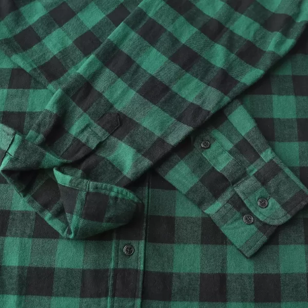 Dubinik® Flannel Shirt for Men Casual Button Down Work Soft All Cotton Lightweight Flannel Mens Plaid Shirts Long Sleeve