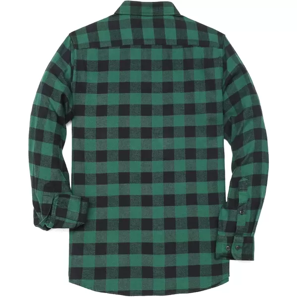 Dubinik® Flannel Shirt for Men Casual Button Down Work Soft All Cotton Lightweight Flannel Mens Plaid Shirts Long Sleeve