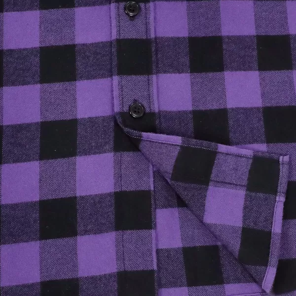 Dubinik® Flannel Shirt for Men Casual Button Down Work Soft All Cotton Lightweight Flannel Mens Plaid Shirts Long Sleeve