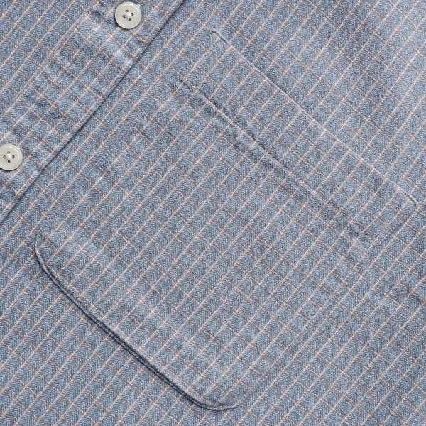 Dubinik® Flannel Shirt for Men Casual Button Down Work Soft All Cotton Lightweight Flannel Mens Plaid Shirts Long Sleeve