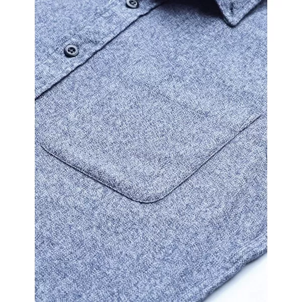 Dubinik® Flannel Shirt for Men Western Cowboy Pearl Snap Shirts for Men Long Sleeve Vintage Buttons Down Plaid Shirt