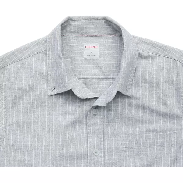 Dubinik® Flannel Shirt for Men Western Cowboy Pearl Snap Shirts for Men Long Sleeve Vintage Buttons Down Plaid Shirt