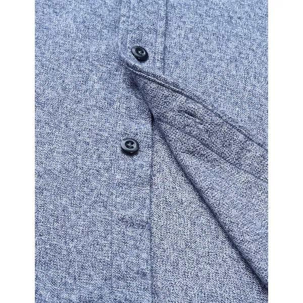 Dubinik® Flannel Shirt for Men Western Cowboy Pearl Snap Shirts for Men Long Sleeve Vintage Buttons Down Plaid Shirt
