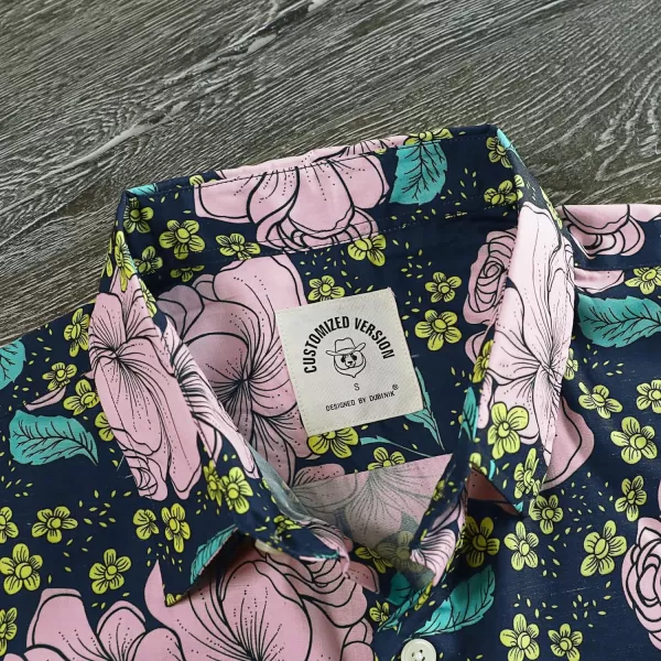 Dubinik® Hawaiian Shirt for Men Tropical Beach Shirt Mens Short Sleeve Button Down Shirts Aloha Shirt Print Casual Cool