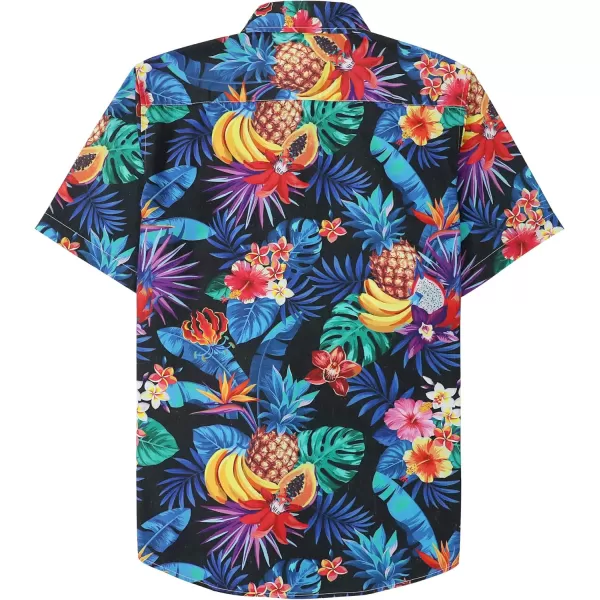 Dubinik® Hawaiian Shirt for Men Tropical Beach Shirt Mens Short Sleeve Button Down Shirts Aloha Shirt Print Casual Cool