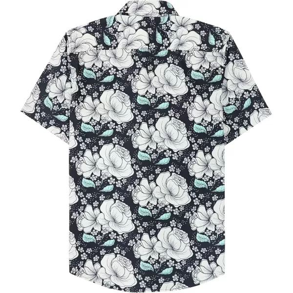 Dubinik® Hawaiian Shirt for Men Tropical Beach Shirt Mens Short Sleeve Button Down Shirts Aloha Shirt Print Casual Cool