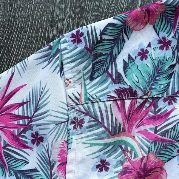 Dubinik® Hawaiian Shirt for Men Tropical Beach Shirt Mens Short Sleeve Button Down Shirts Aloha Shirt Print Casual Cool