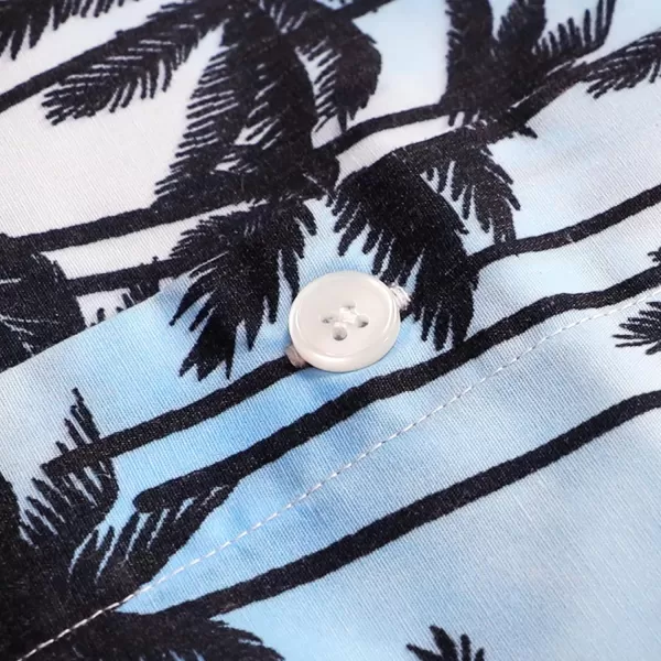 Dubinik® Hawaiian Shirt for Men Tropical Beach Shirt Mens Short Sleeve Button Down Shirts Aloha Shirt Print Casual Cool