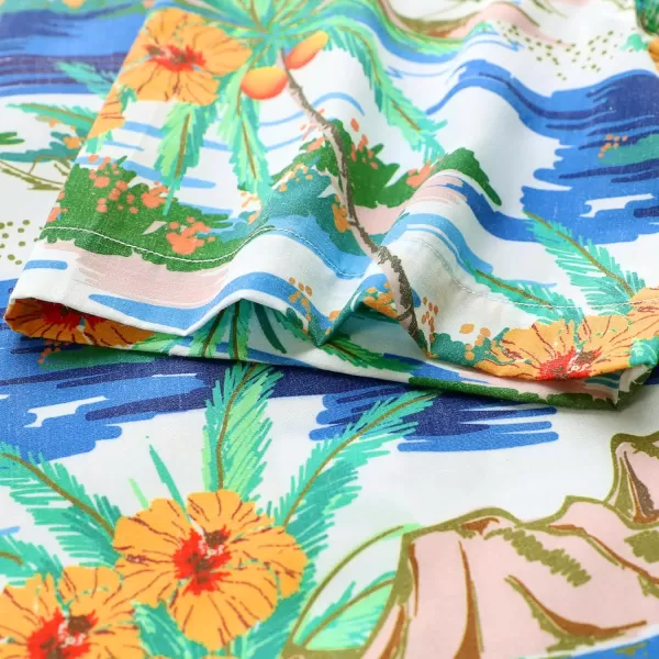 Dubinik® Hawaiian Shirt for Men Tropical Beach Shirt Mens Short Sleeve Button Down Shirts Aloha Shirt Print Casual Cool