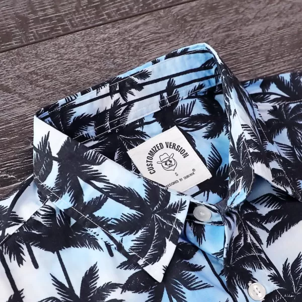 Dubinik® Hawaiian Shirt for Men Tropical Beach Shirt Mens Short Sleeve Button Down Shirts Aloha Shirt Print Casual Cool