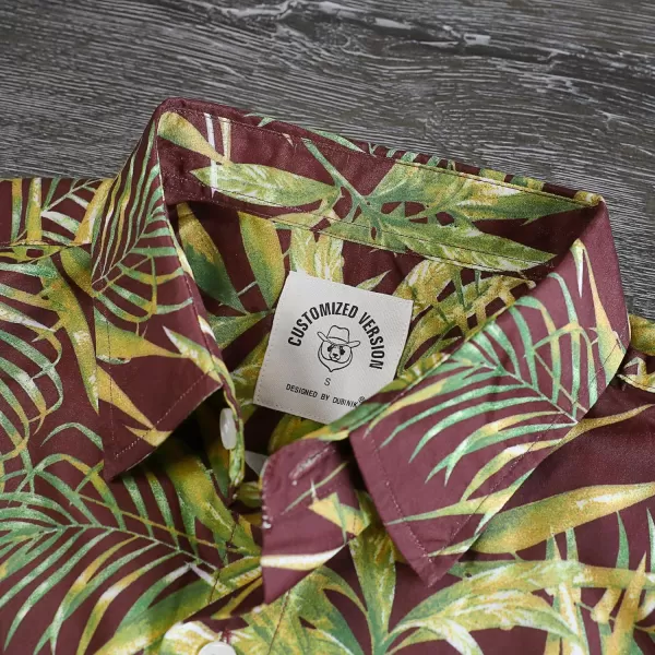 Dubinik® Hawaiian Shirt for Men Tropical Beach Shirt Mens Short Sleeve Button Down Shirts Aloha Shirt Print Casual Cool