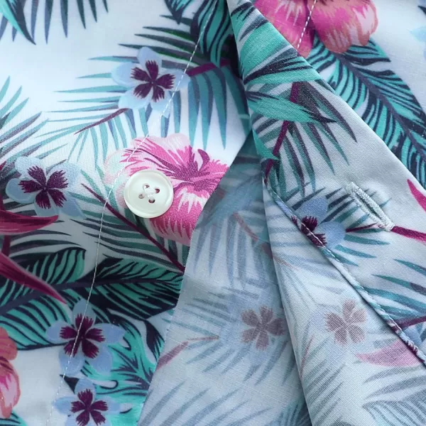 Dubinik® Hawaiian Shirt for Men Tropical Beach Shirt Mens Short Sleeve Button Down Shirts Aloha Shirt Print Casual Cool