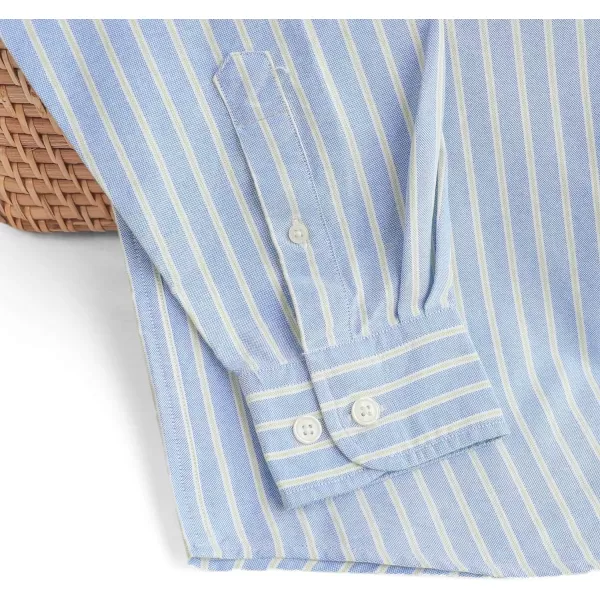 Dubinik® Mens Button Down Long Sleeve Shirts 100% Cotton Plaid Casual Shirt with Pocket