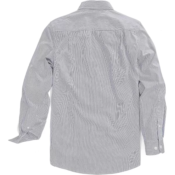 Dubinik® Mens Button Down Long Sleeve Shirts 100% Cotton Plaid Casual Shirt with Pocket