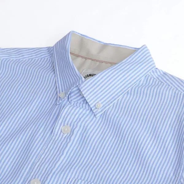 Dubinik® Mens Button Down Long Sleeve Shirts 100% Cotton Plaid Casual Shirt with Pocket