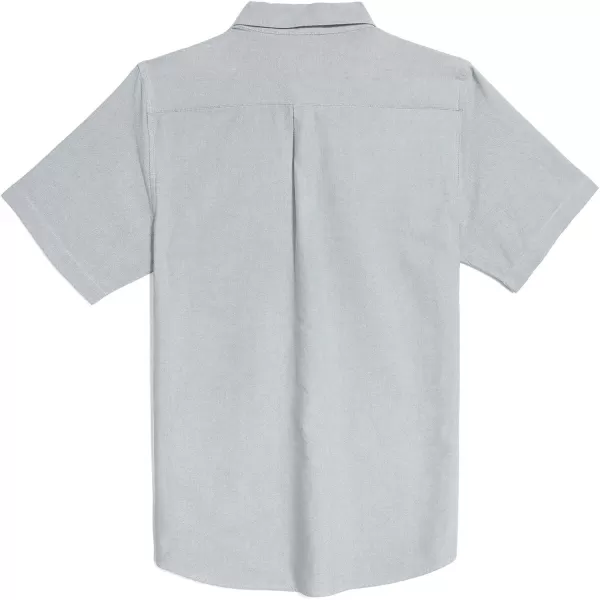 Dubinik® Mens Button Down Short Sleeve Shirt 100% Cotton Plaid Casual Oxford Shirts with Pocket