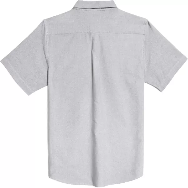 Dubinik® Mens Button Down Short Sleeve Shirt 100% Cotton Plaid Casual Oxford Shirts with Pocket