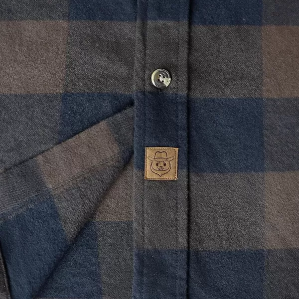 Dubinik® Mens Flannel Shirt Long Sleeve Button Down Plaid All Cotton Soft Brushed Flannel Shirt for Men Utility Casual Shirt