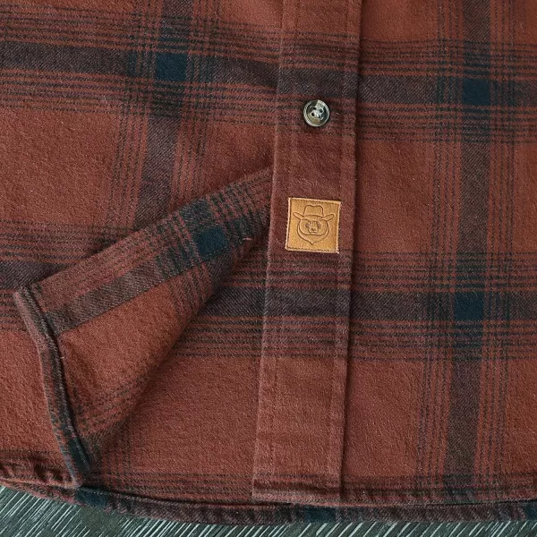 Dubinik® Mens Flannel Shirt Long Sleeve Button Down Plaid All Cotton Soft Brushed Flannel Shirt for Men Utility Casual Shirt