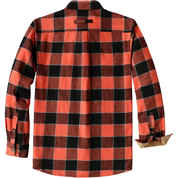 Dubinik® Mens Flannel Shirt Long Sleeve Button Down Plaid All Cotton Soft Brushed Flannel Shirt for Men Utility Casual Shirt