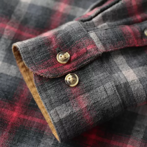 Dubinik® Mens Flannel Shirt Long Sleeve Button Down Plaid All Cotton Soft Brushed Flannel Shirt for Men Utility Casual Shirt