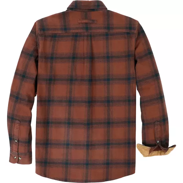 Dubinik® Mens Flannel Shirt Long Sleeve Button Down Plaid All Cotton Soft Brushed Flannel Shirt for Men Utility Casual Shirt