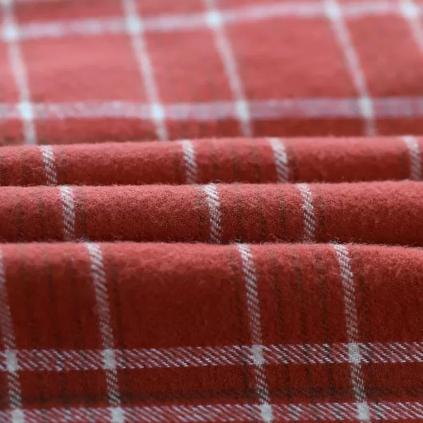 Dubinik® Mens Flannel Shirt Long Sleeve Button Down Plaid All Cotton Soft Brushed Flannel Shirt for Men Utility Casual Shirt