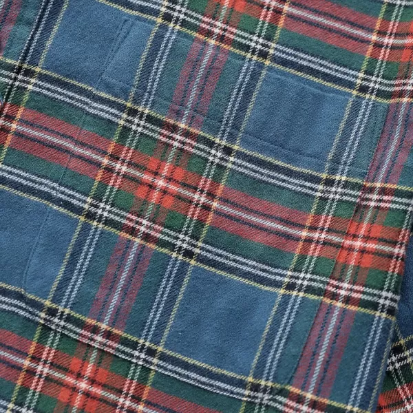 Dubinik® Mens Flannel Shirt Long Sleeve Plaid Flannel Shirt for Men Soft 100% Cotton Casual Button Down Shirts Regular Fit