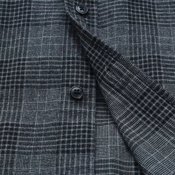 Dubinik® Mens Flannel Shirt Long Sleeve Plaid Flannel Shirt for Men Soft 100% Cotton Casual Button Down Shirts Regular Fit
