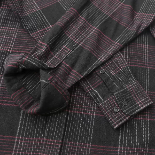 Dubinik® Mens Flannel Shirt Long Sleeve Plaid Flannel Shirt for Men Soft 100% Cotton Casual Button Down Shirts Regular Fit