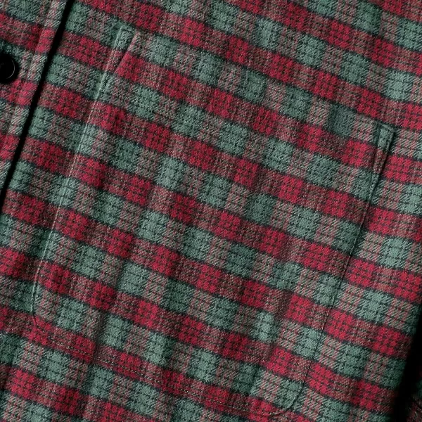 Dubinik® Mens Flannel Shirt Long Sleeve Plaid Flannel Shirt for Men Soft 100% Cotton Casual Button Down Shirts Regular Fit