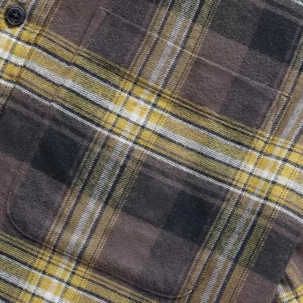 Dubinik® Mens Flannel Shirt Long Sleeve Plaid Flannel Shirt for Men Soft 100% Cotton Casual Button Down Shirts Regular Fit