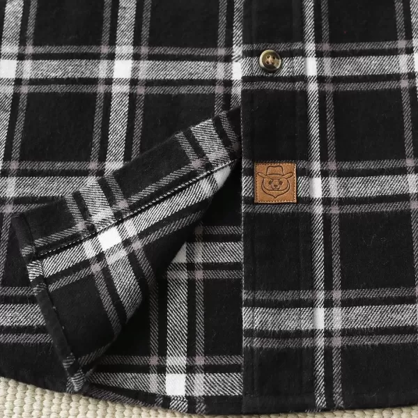 Dubinik® Mens Flannel Shirts Long Sleeve Flannel Shirt for Men Casual Button Down Brushed 100% Cotton Shirt