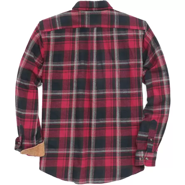 Dubinik® Mens Flannel Shirts Long Sleeve Flannel Shirt for Men Casual Button Down Brushed 100% Cotton Shirt