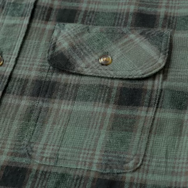 Dubinik® Mens Flannel Shirts Long Sleeve Flannel Shirt for Men Casual Button Down Brushed 100% Cotton Shirt