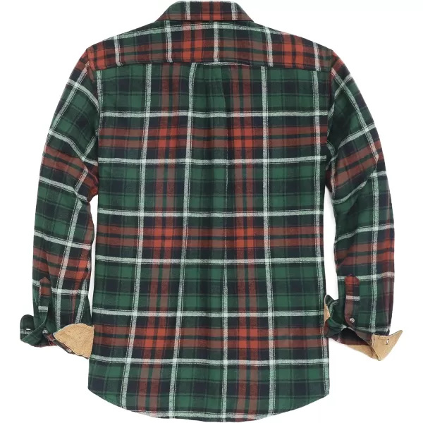 Dubinik® Mens Flannel Shirts Long Sleeve Flannel Shirt for Men Casual Button Down Brushed 100% Cotton Shirt
