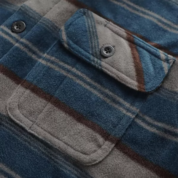 Dubinik® Mens Flannel Shirts Long Sleeve Flannel Shirt for Men Casual Button Down Brushed 100% Cotton Shirt