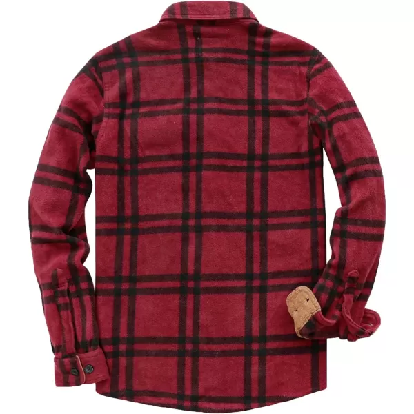Dubinik® Mens Flannel Shirts Long Sleeve Flannel Shirt for Men Casual Button Down Brushed 100% Cotton Shirt