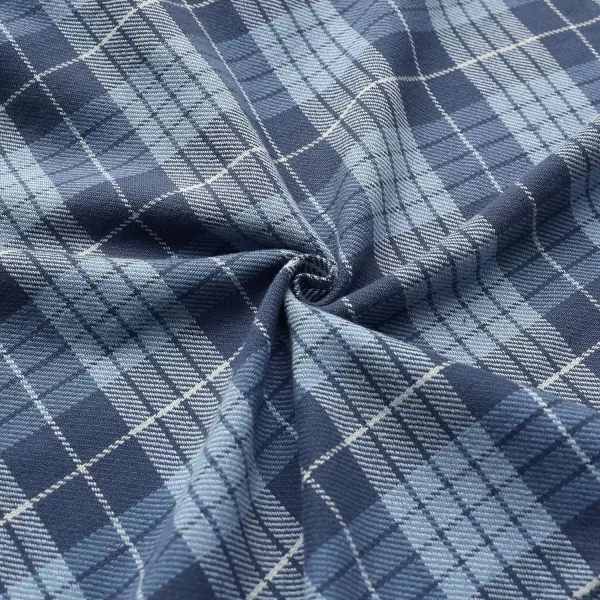 Dubinik® Mens Flannel Shirts Long Sleeve Flannel Shirt for Men Casual Button Down Brushed 100% Cotton Shirt
