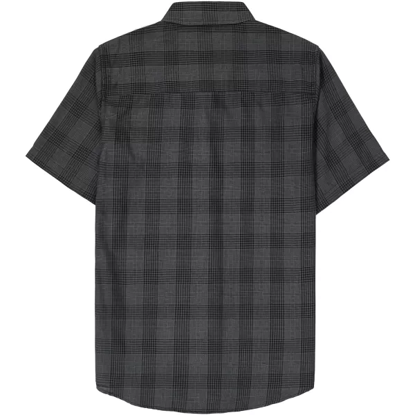 Dubinik® Mens Short Sleeve Button Down Mens Button Up Short Sleeve Two Pockets Soft Vintage Regular Fit Mens Casual Shirts