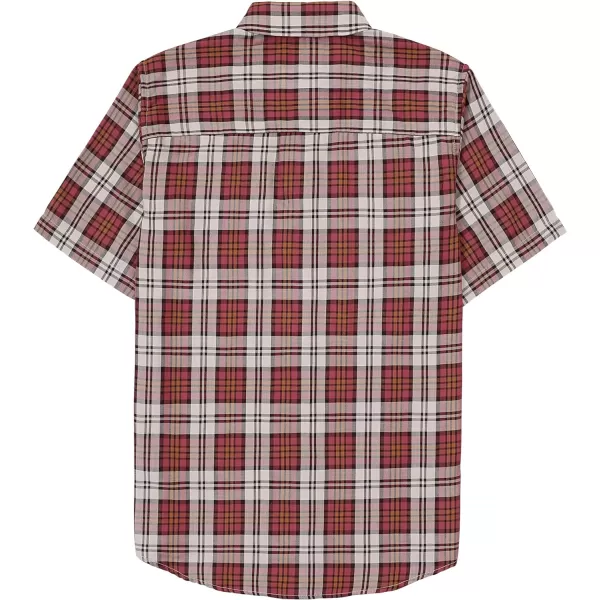 Dubinik® Mens Short Sleeve Button Down Mens Button Up Short Sleeve Two Pockets Soft Vintage Regular Fit Mens Casual Shirts