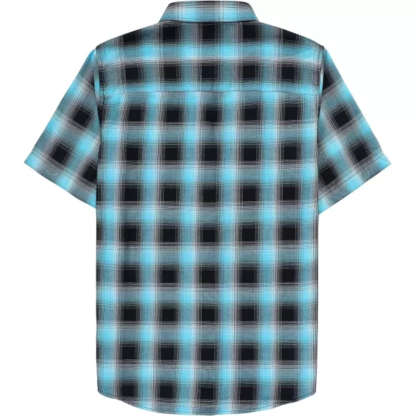 Dubinik® Mens Short Sleeve Button Down Mens Button Up Short Sleeve Two Pockets Soft Vintage Regular Fit Mens Casual Shirts